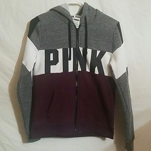 Victoria Secret Pink, Zip up Sweater, Size XS